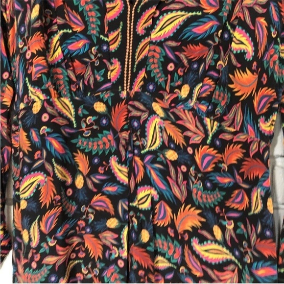 Farm Rio Women’s Black Mini Pineapples Jumpsuit - Picture 5 of 6